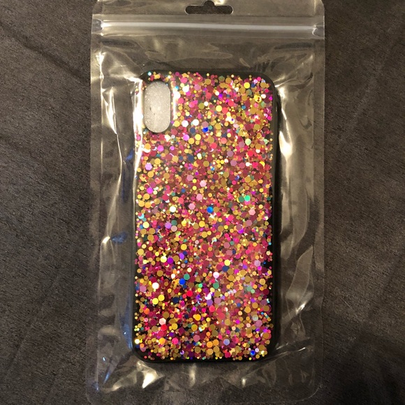 iPhone x Colorful Bling Glitter Case iPhone ten - Picture 5 of 6